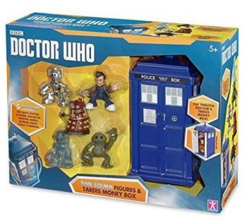 Doctor Who - Time Squad Figures & Tardis Money Box - 2015 - NEW