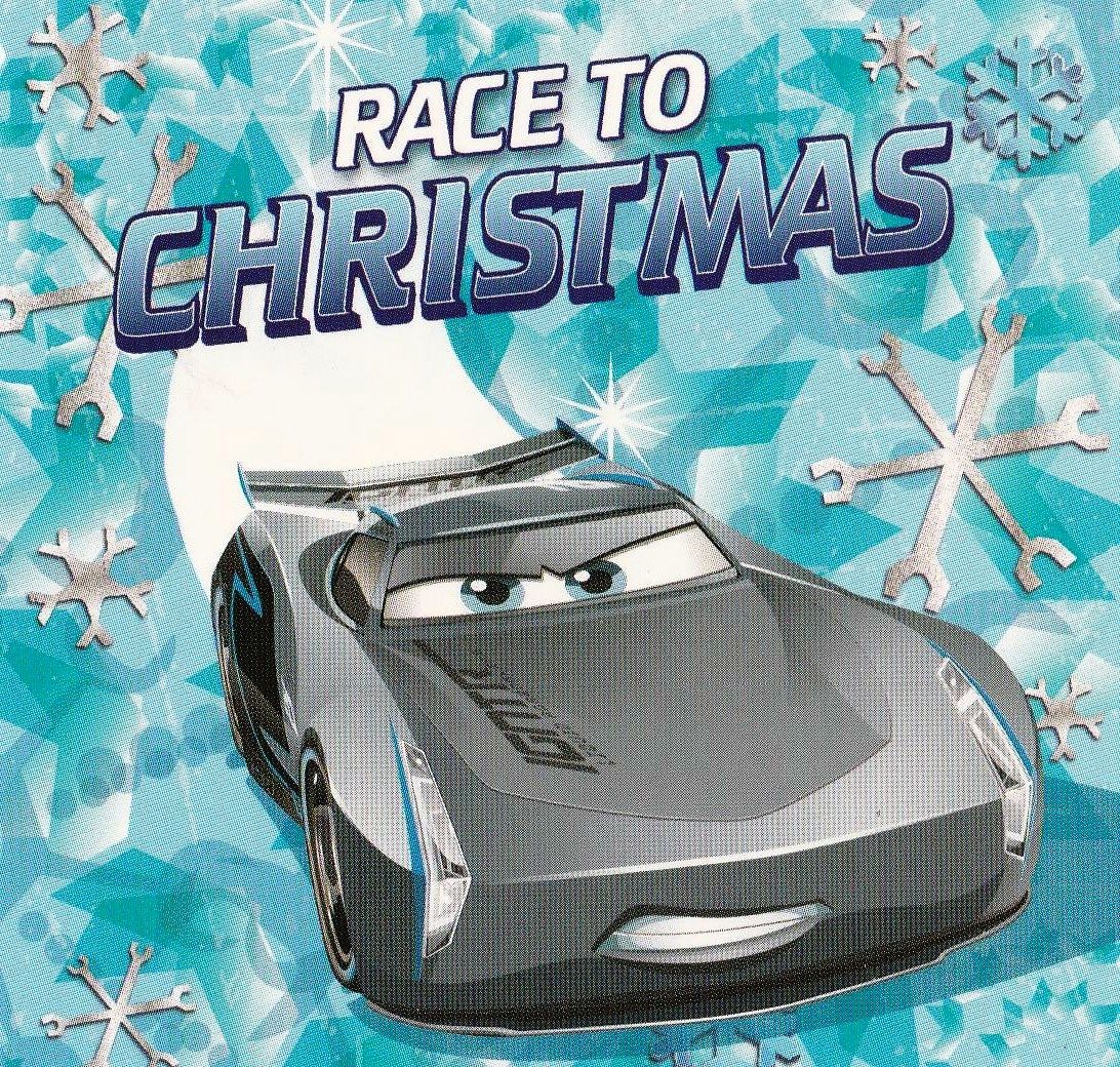 Cars 3 Christmas Card - Jackson Storm - NEW