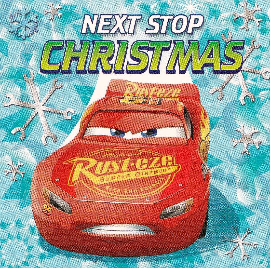 Cars 3 Christmas Card - Lightning McQueen - Rust-eze -  NEW