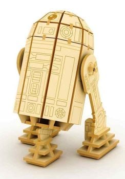 Star Wars -  IncrediBuilds - Collectible 3D Wood Model - R2-D2 - NEW