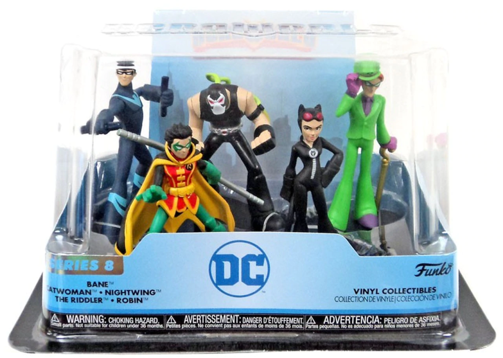 DC HeroWorld Vinyl Collection - Series 8 - 5 Figure Pack  - Funko - NEW
