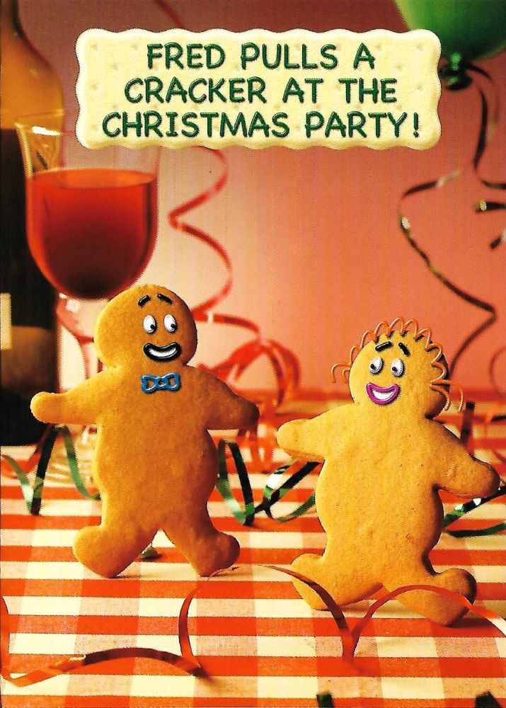 Fred And Ginger Christmas Card - Cracker - NEW