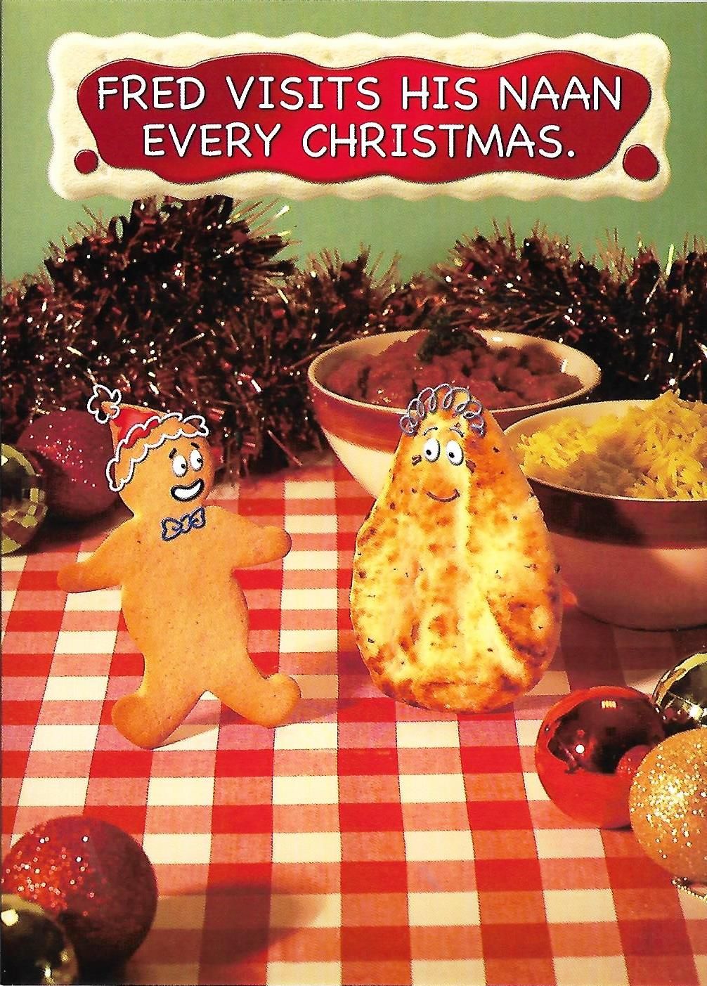 Fred And Ginger Christmas Card - Naan - NEW