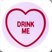 Swizzels Matlow - Love Hearts Coaster - Drink Me - NEW