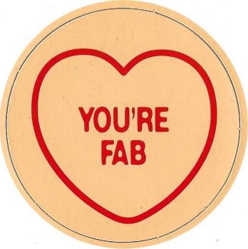 Swizzels Matlow - Love Hearts Large Magnet - You're Fab - NEW