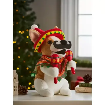 Christmas Chihuahua Animated Plush Toy - Plays "Macarena" - NEW