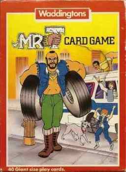 Mr T Card Game - Giant Size Playing Cards - Waddingtons - 1985