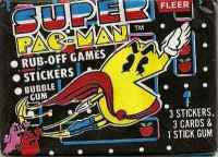 Super Pac Man Stickers And Cards