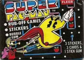 Super Pac Man Stickers And Cards