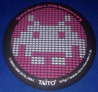 Space Invaders 25th Anniversary Coaster - RARE - NEW