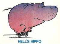 Silvey Jex - Hells Hippo - Athena Postcard