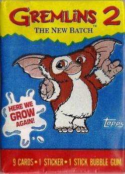 Gremlins : The New Batch - Cards And Sticker - Gizmo Wrapper - NEW