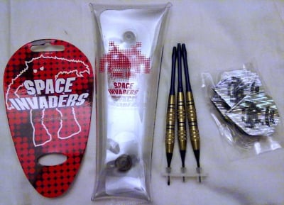 Space Invaders 25th Anniversary Set Of Darts - RARE