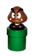 Super Mario - Goomba On Pipe - Cake Topper / Decoration - NEW