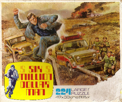 Six Million Dollar Man Jigsaw Puzzle - Escape - 224 Pieces - 1975