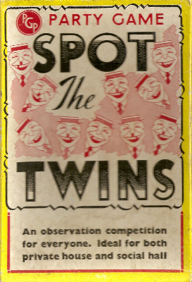 Spot The Twins - PGP Party Game No. 31 - 1950s