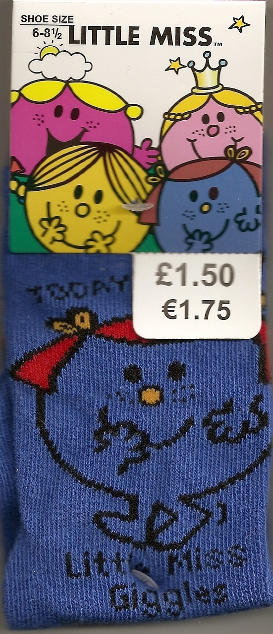 Little Miss Giggles Childrens Socks - NEW