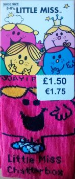 Little Miss Chatterbox Childrens Socks - NEW