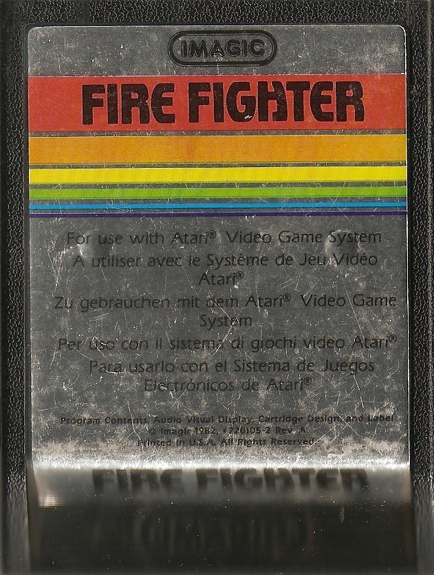 Fire Fighter - Atari 2600 - Imagic - Cartridge Only - 1988