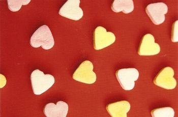 Heart-Shaped Sweets Postcard [2] - NEW