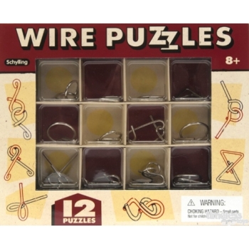 Classic Wire Puzzles - Set Of 12 - NEW