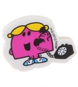 Little Miss Chatterbox Shaped Eraser - NEW