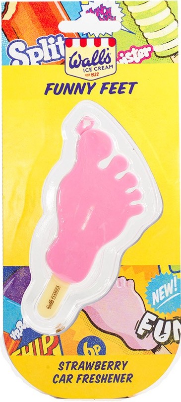 - Walls Funny Feet Lolly Moulded Air Freshener - NEW