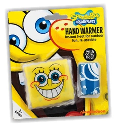 SpongeBob SquarePants Hand Warmer With Carry Bag - NEW
