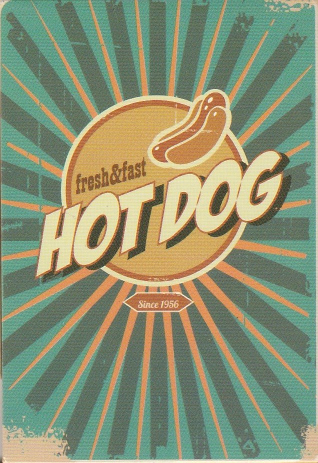 Retro Style Magnet - Hot Dog - NEW
