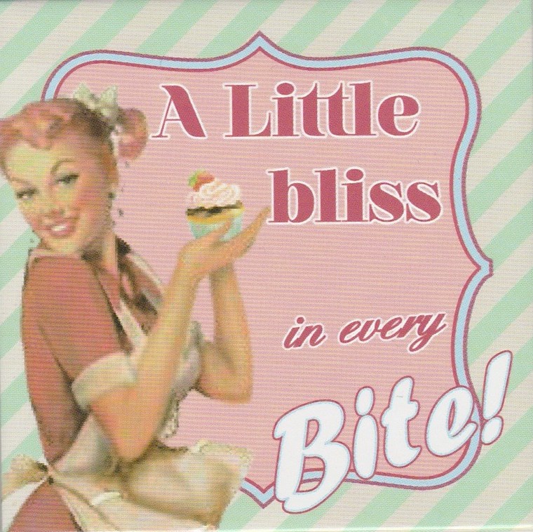 Vintage Style Magnet - A Little Bliss In Every Bite! - NEW