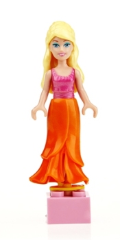 Barbie Mega Bloks Minifigure - Tropical Barbie - NEW