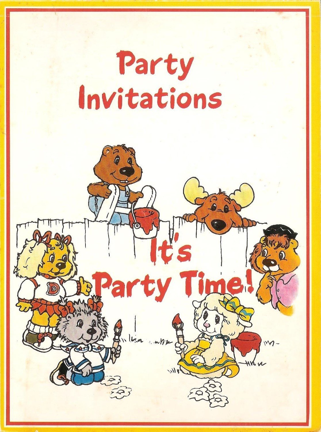 - Get Along Gang - Party Invitations - Book Of 28 - 1985