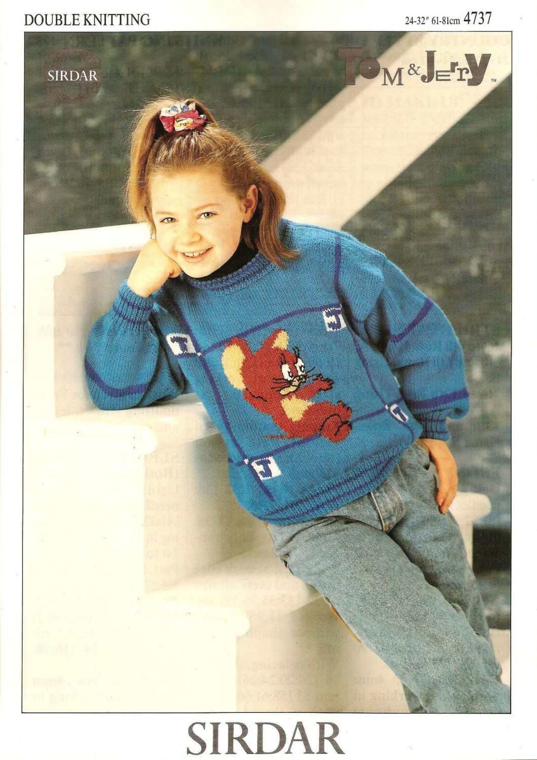 Tom And Jerry - Jerry - Jumper / Sweater Knitting Pattern - NEW