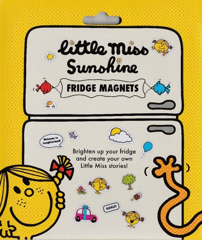 Little Miss Sunshine Fridge Magnets - Yellow - NEW