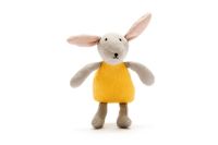 Organic Cotton Bunny Toy in Mustard