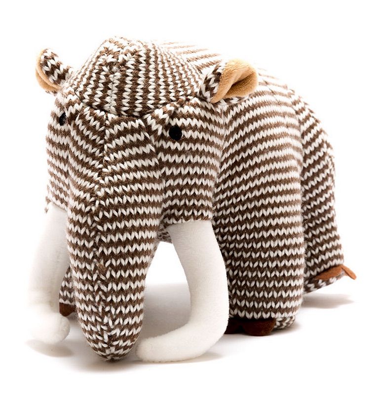 Knitted Brown Stripe Woolly Mammoth!