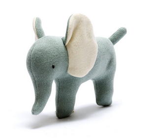 Organic Cotton Scandi Elephant Baby Toy