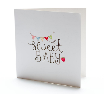 Sweet Baby Bunting Greeting Card 