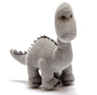 Grey Diplodocus Soft Toy