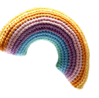 Fair Trade Crochet Pastel Rainbow