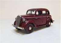 BHC 01: 1946-48 WOLSELEY EIGHT SALOON. HAND BUILT IN WHITE METAL. BURGUNDY ***SOLD OUT***