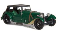 1947 HRG 1500 SPORTS,  BRITISH RACING GREEN, CLOSED. SCALE 1:43.