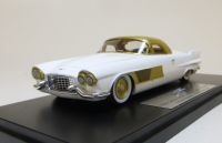 1955 CADILLAC SERIES 62 ELEGANT SPECIAL BY MOTTO. GOLD OVER WHITE. SCALE 1:43.