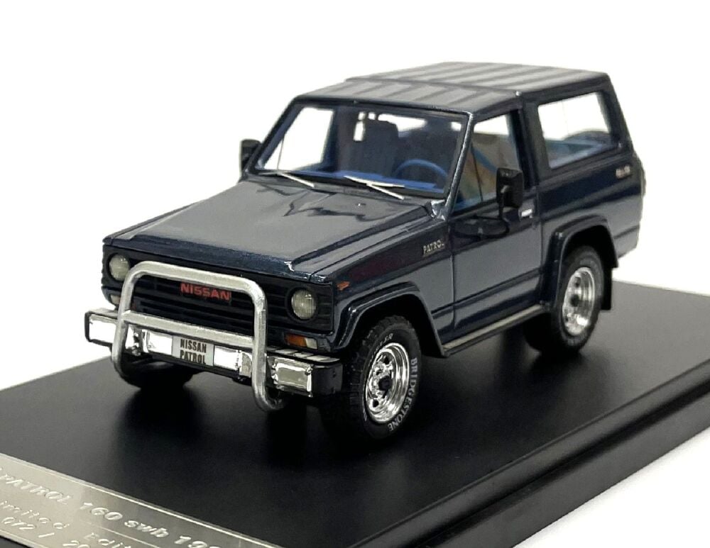 1984 NISSAN PATROL 160 SHORT WHEELBASE 4x4. METALLIC BLUE. 1:43. CLEARANCE PRICE.