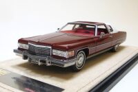 1 STAMP: 1975 CADILLAC COUPE DEVILLE, FIRETHORNE RED METALLIC. LTD: 199.