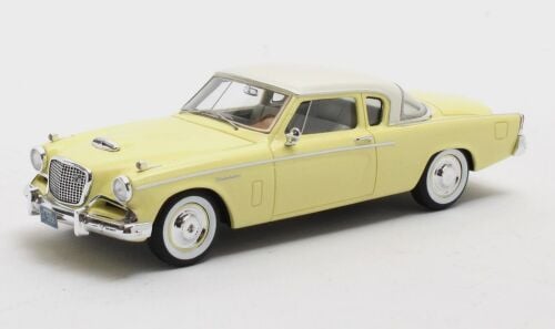 1 1956 STUDEBAKER POWER HAWK COUPE, TWO-TONE: SNOWCAP WHITE/ YELLOWSTONE. D