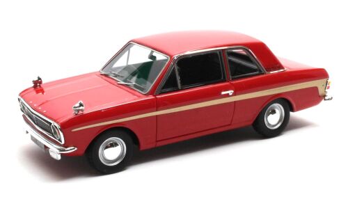 1966-70 FORD CORTINA MK II, SERIES II, LOTUS. RED WITH GOLD FLASH.