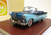 1955 FORD FAIRLANE OPEN SUNLINER, TWO-TONE BLUE. LTD: 150.