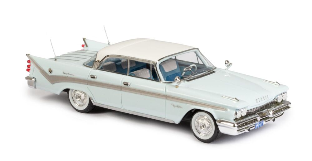 1 1959 DESOTO FIREFLITE , FOUR DOOR HARDTOP. WHITE OVER LIGHT BLUE. LTD: 250 ***SOLD***SOLD***