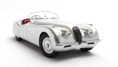 1 1948 JAGUAR XK120 OPEN ROADSTER, SILVER. LTD: 96 ONLY! BNIB. 1:18 SCALE.